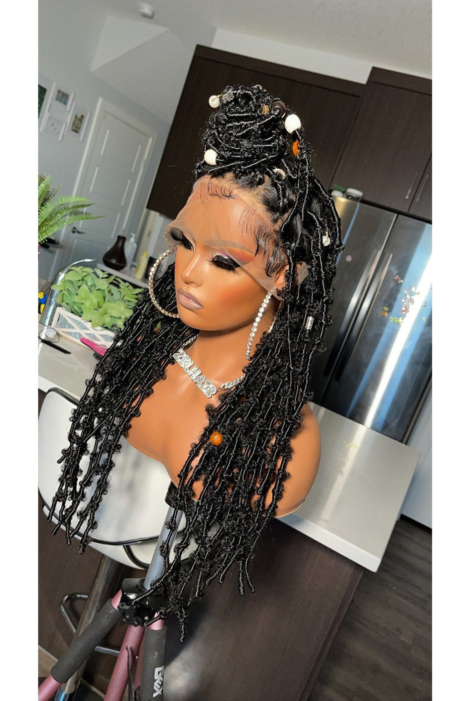 Stella Full Lace Wig Locs Braids - Jozelhair