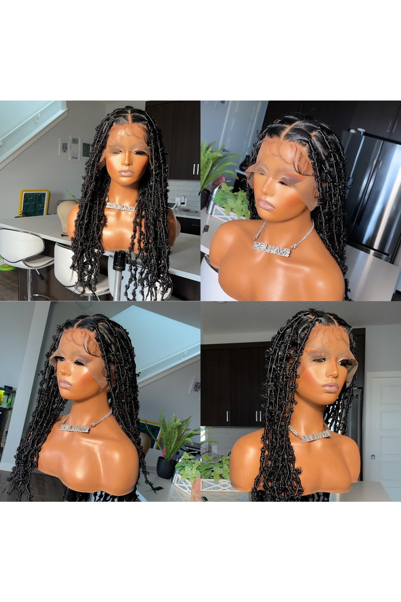 Stella Full Lace Wig Locs Braids - Jozelhair