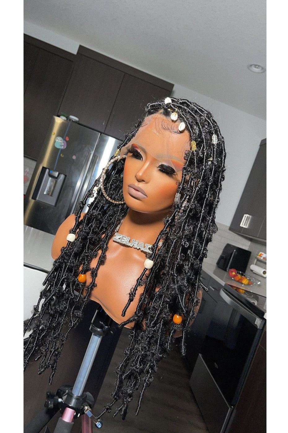 Stella Full Lace Wig Locs Braids - Jozelhair