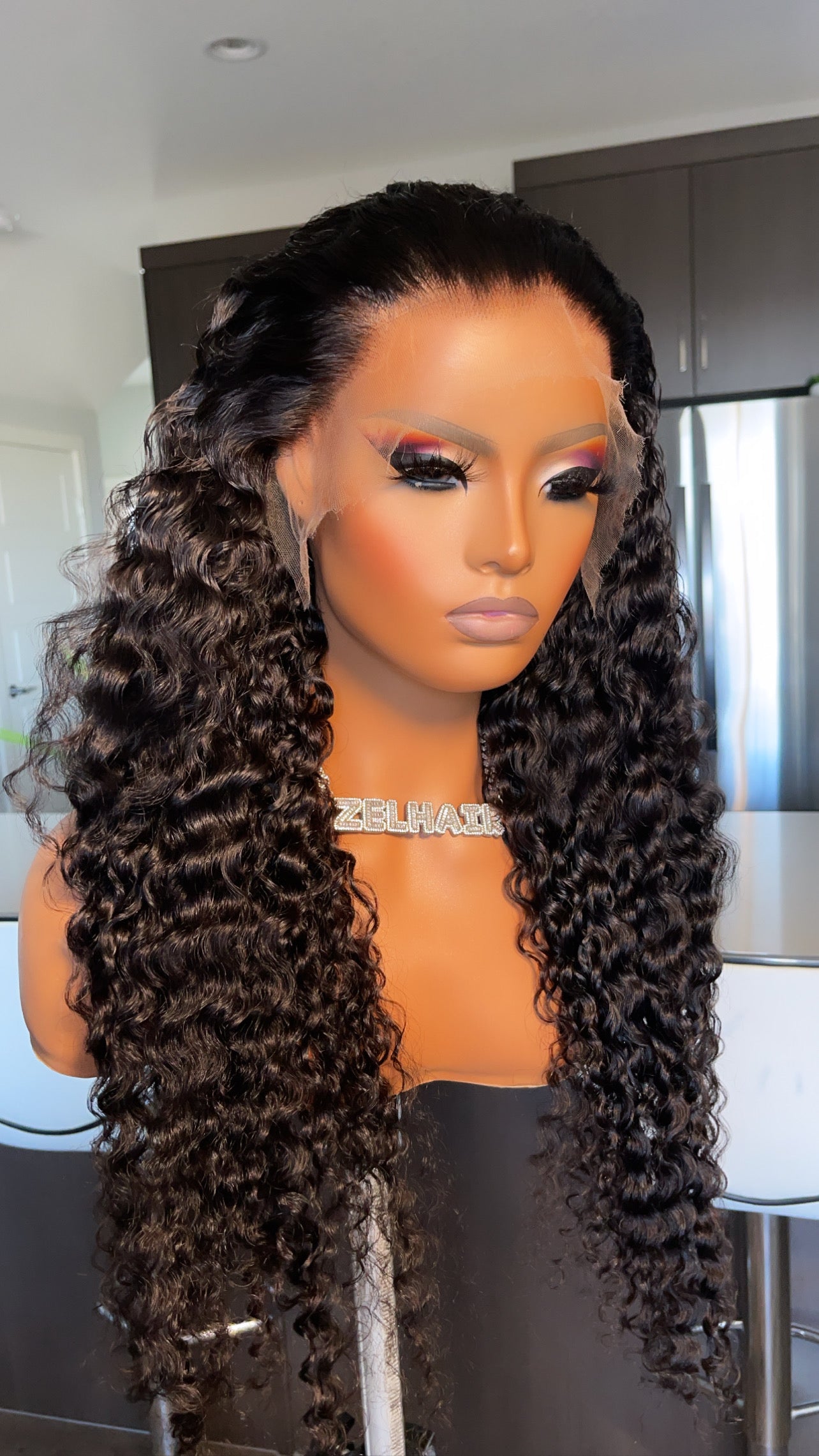 Ema Unit(Burmese curls ) - 180% Density Glueless Ready To Wear HD Lace Wig